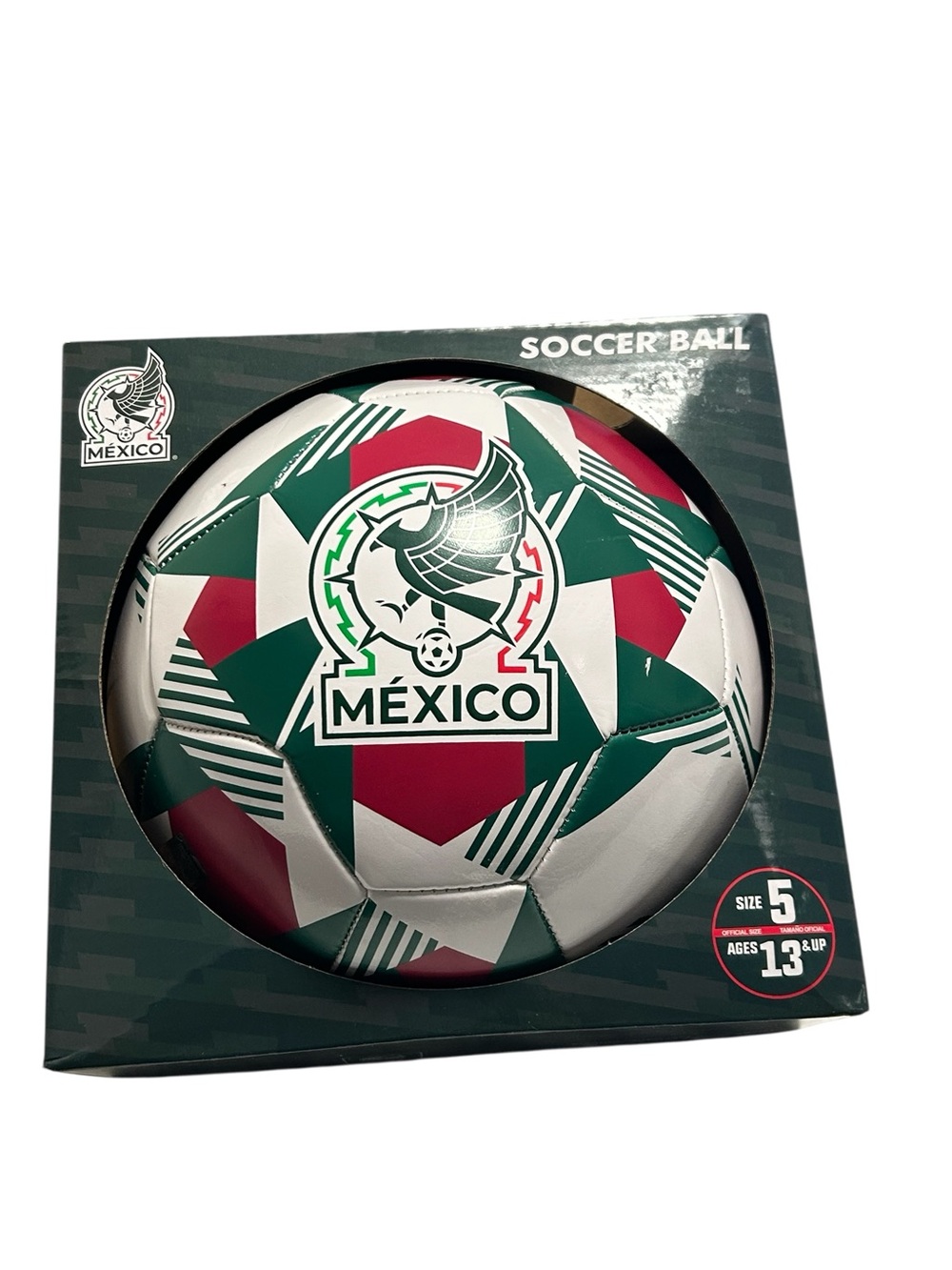 Mexico 🇲🇽 Green & White Soccer Ball - Size 5
